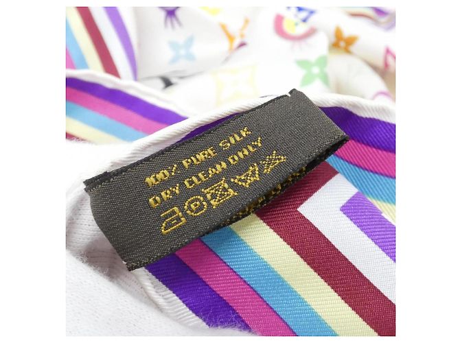 Sciarpa Louis Vuitton Multicolor Muffler I Love Monogram Bianco - vista 6