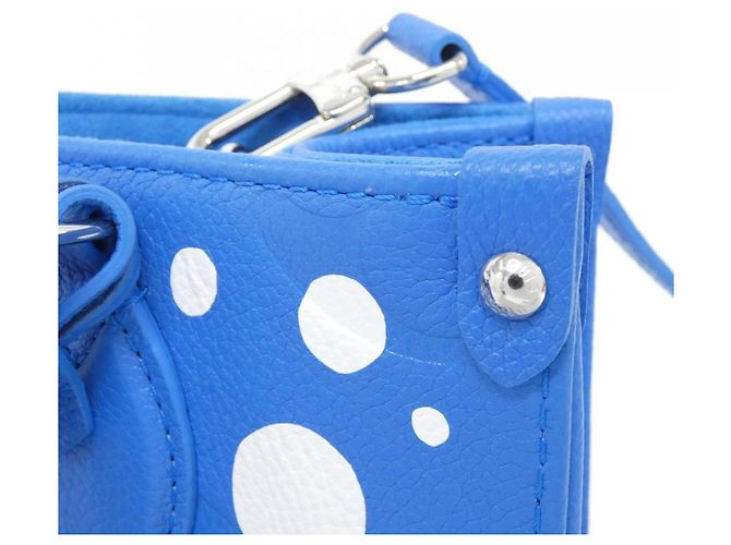 Borsa tote OnTheGo PM Monogram Empreinte (LV X YK) di Louis Vuitton Blu - vista 3