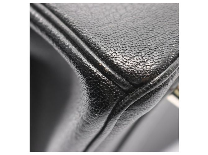 Hermès Borsa Haut à Courroies HERMES, Pelle, Capra Donna, Nera Nero - vista 12