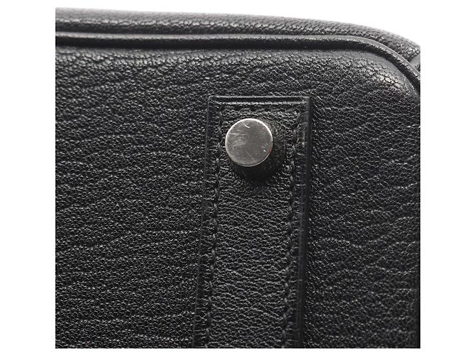 Hermès Borsa Haut à Courroies HERMES, Pelle, Capra Donna, Nera Nero - vista 13