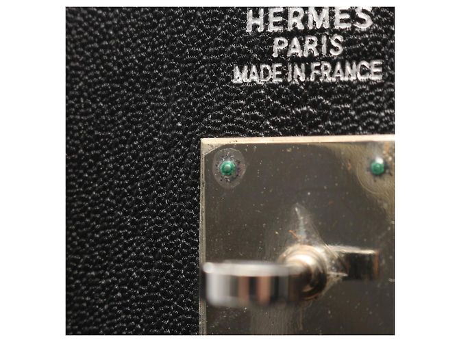 Hermès Borsa Haut à Courroies HERMES, Pelle, Capra Donna, Nera Nero - vista 7