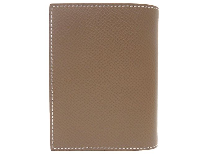 Copertura Agenda Hermès PM in Pelle Epsom con Timbro W () HERMES Marrone - vista 3