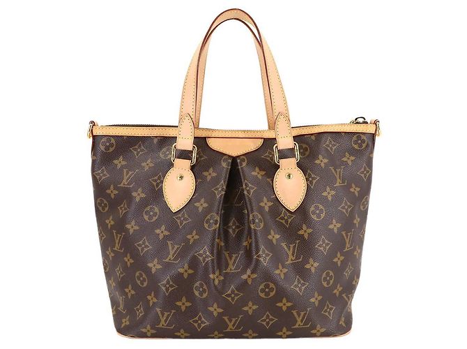Borsa Tote/Spalla/Mano Louis Vuitton Monogram Palermo PM, Marrone, - vista 2