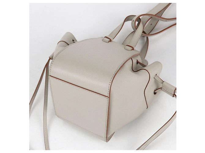 LOEWE Mini Bolso Hammock con Cuerda, Mujer, Beige - vista 2