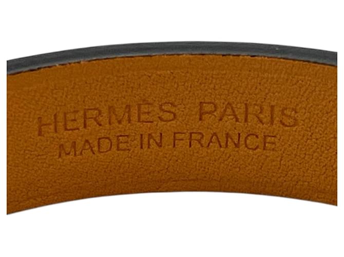 Hermès Bracciale HERMES Tonight Bangle in pelle nera da uomo Nero - vista 3