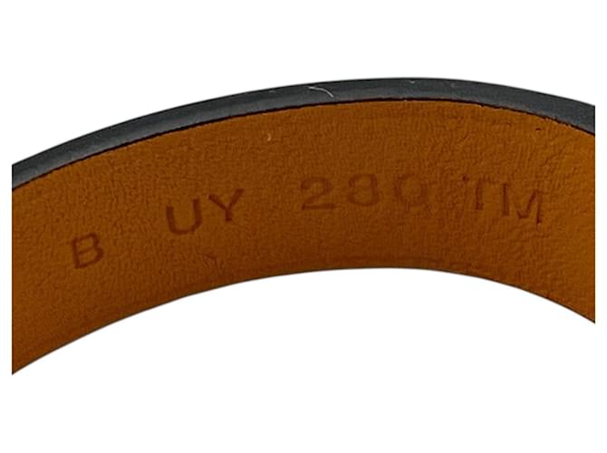 Hermès Bracciale HERMES Tonight Bangle in pelle nera da uomo Nero - vista 4