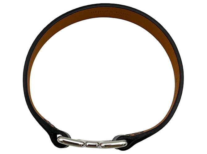 Hermès Bracciale HERMES Tonight Bangle in pelle nera da uomo Nero - vista 6