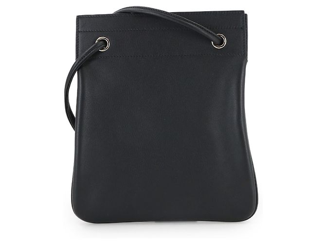 Borsa a spalla mini Aline di Hermès, pelle Swift, nera, timbro D, hardware argentato Nero - vista 2