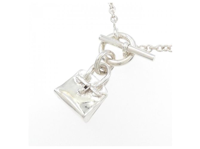 Collana Amuleto Birkin di Hermès Argento - vista 3