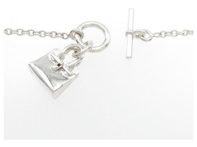 Collana Amuleto Birkin di Hermès Argento - vista 5