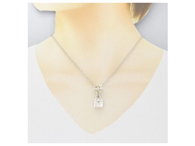 Collana Amuleto Birkin di Hermès Argento - vista 6