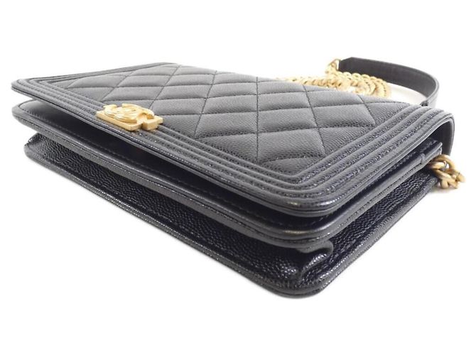 Chanel Boy Line Kettenbörse Schwarz - Ansicht 3