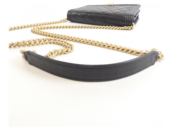 Chanel Boy Line Kettenbörse Schwarz - Ansicht 4