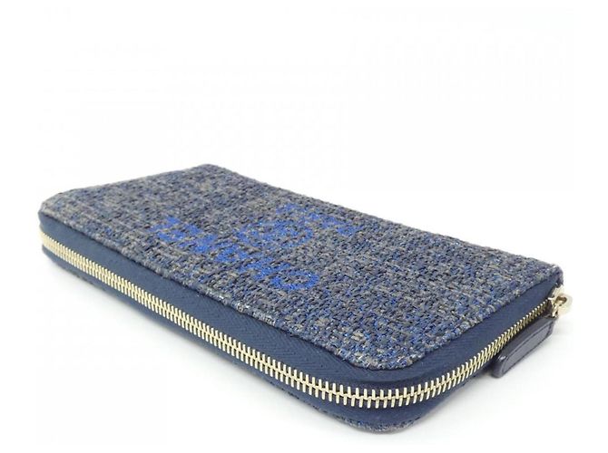 Cartera Chanel Deauville Azul marino - vista 3