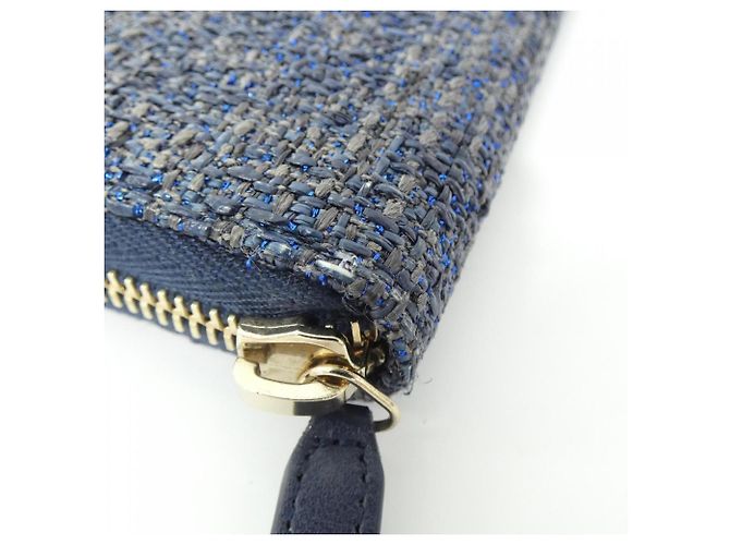 Cartera Chanel Deauville Azul marino - vista 4