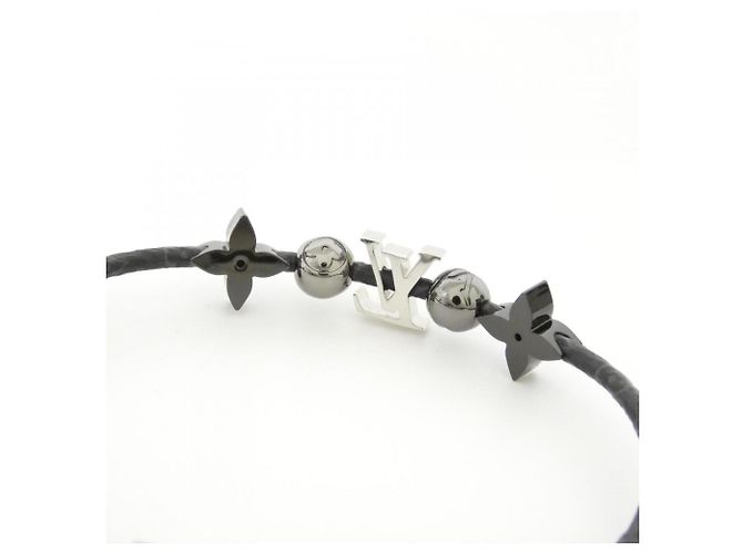 Bracelet Monogram Eclipse Louis Vuitton LV Gravity Noir - vue 3