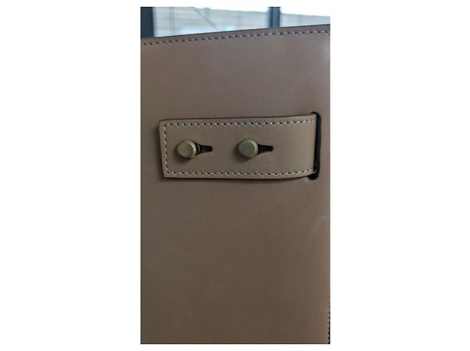Saint Laurent Sac de Jour Large Beige in Pelle - vista 10