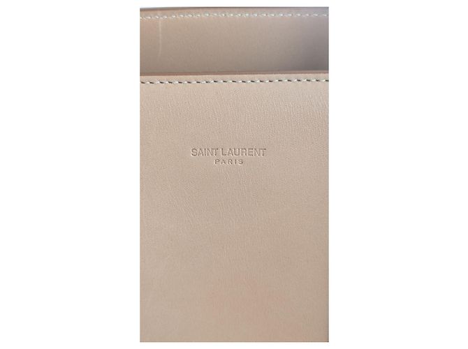 Saint Laurent Sac de Jour Large Beige in Pelle - vista 16