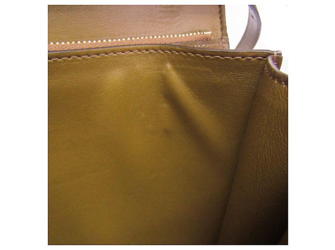 Céline Bolso de hombro de cuero Celine Classic Box Medium para mujeres, marrón, camello - vista 15