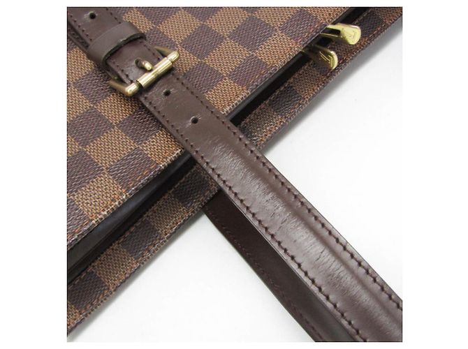 Borsa a Spalla Chelsea Damier Louis Vuitton Donna Marrone, Ebano - vista 7