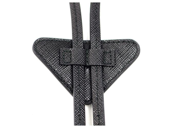 Cravatta Bolo in Pelle Saffiano da Uomo PRADA - vista 3