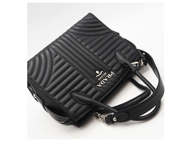 PRADA Borsa in pelle Esplanade Nera Donna - vista 3