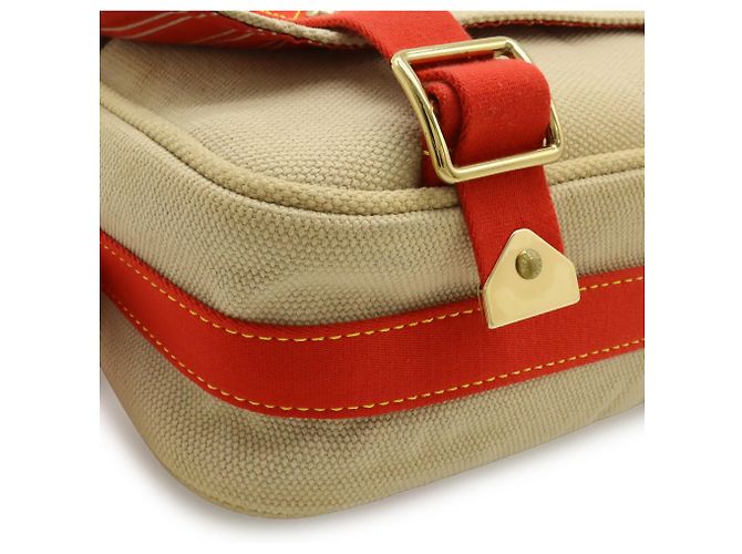 LOUIS VUITTON Antigua Busas PM Borsa a Spalla, Tela, Beige/Rosso, - vista 4