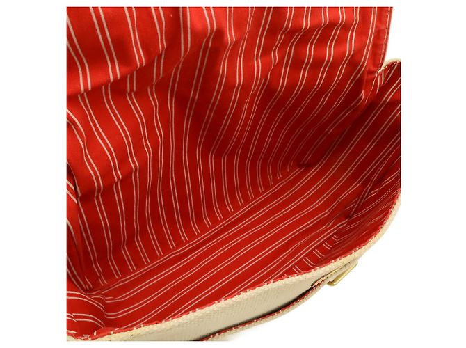LOUIS VUITTON Antigua Busas PM Borsa a Spalla, Tela, Beige/Rosso, - vista 7