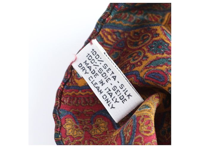 Sciarpa in seta Chanel, Motivo Paisley, Gioielli, Gripoix, Donna Rosso - vista 7
