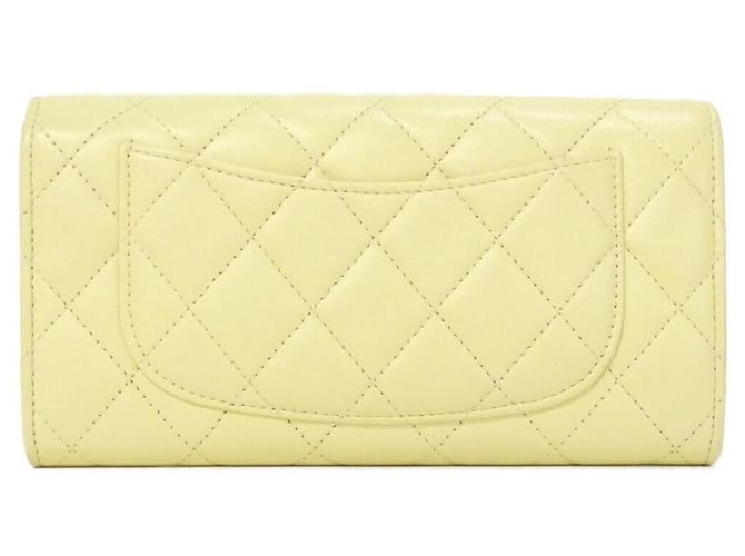 Chanel Timeless Classic Line Wallet Yellow - view 2