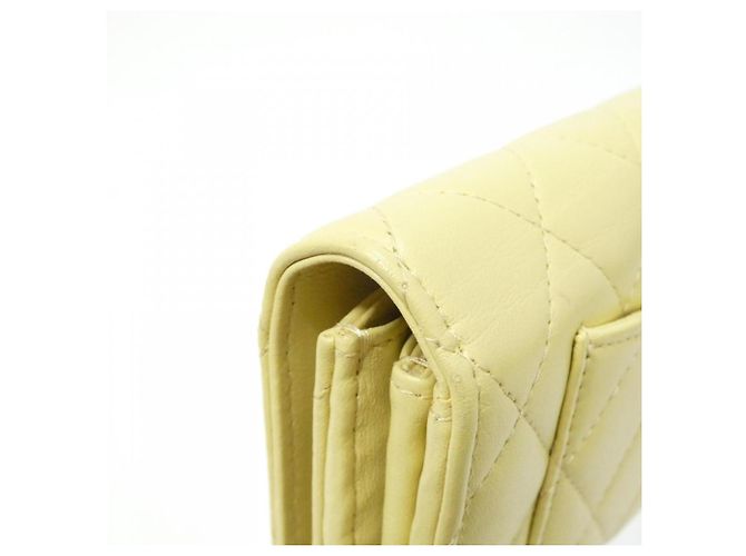 Chanel Timeless Classic Line Wallet Yellow - view 4