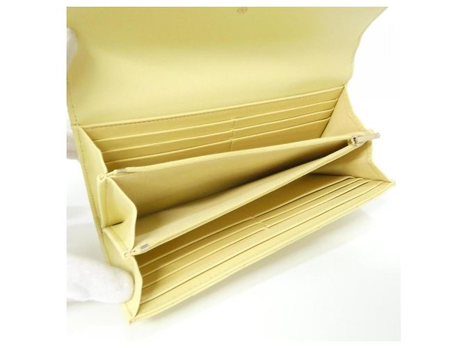 Chanel Timeless Classic Line Wallet Yellow - view 7