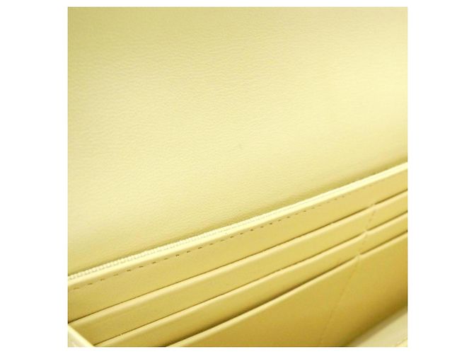 Chanel Timeless Classic Line Wallet Yellow - view 9