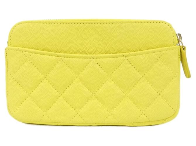 Custodia per telefono Chanel Timeless Classic Line Giallo - vista 2