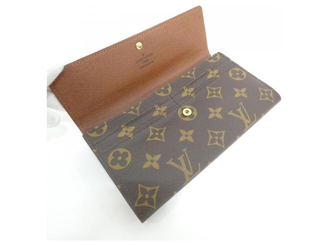Portafoglio Sarah Monogram Louis Vuitton Marrone - vista 5