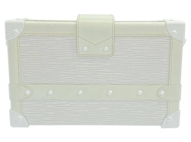 Borsa a Spalla Petite Malle Epi Louis Vuitton Bianco - vista 2