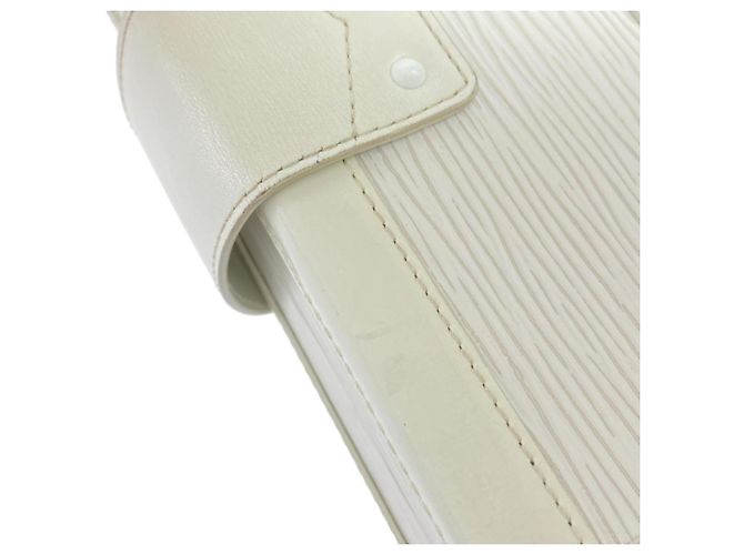 Borsa a Spalla Petite Malle Epi Louis Vuitton Bianco - vista 6