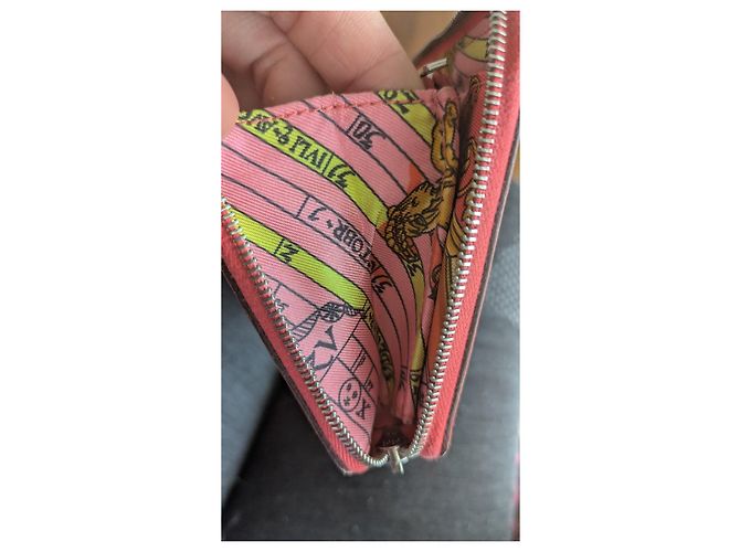 Silk In Hermès Silk'In Leder Geldbörse Rot - Ansicht 10