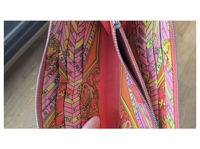 Silk In Hermès Silk'In Leder Geldbörse Rot - Ansicht 11