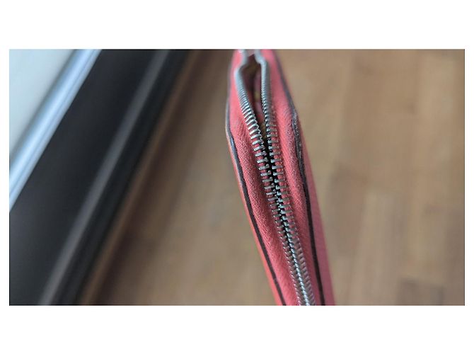 Silk In Hermès Silk'In Leder Geldbörse Rot - Ansicht 9