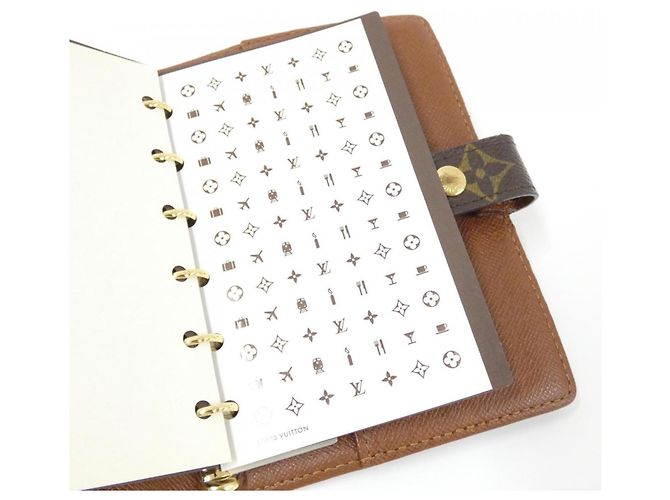 Louis Vuitton Monogramm Agenda PM Organizer Braun - Ansicht 7