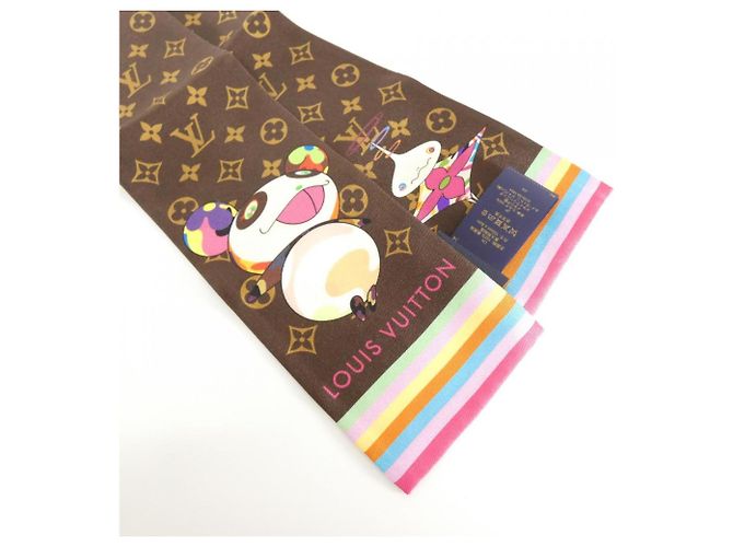 Sciarpa/Muffler Superflat Monogram Louis Vuitton (LV X) Marrone - vista 2