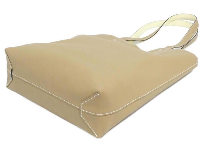 Bicolor Schultertasche Hermès Neo Double Sens Beige - Ansicht 2