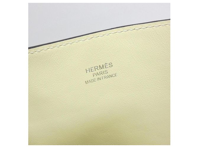 Bicolor Schultertasche Hermès Neo Double Sens Beige - Ansicht 5