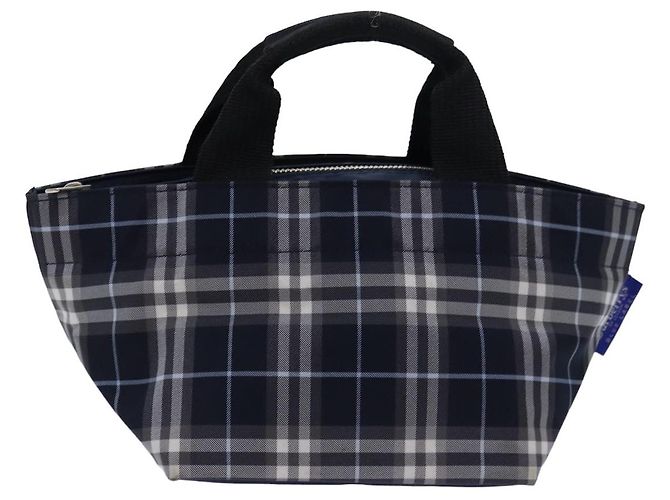 Burberry Nova Check Etichetta Blu Nylon Blu navy - vista 2