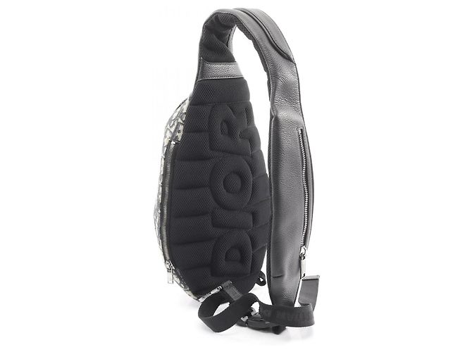 Borsa a vita/corpo/mano Scarab Oblique Christian Dior Nero Beige Blu navy - vista 2