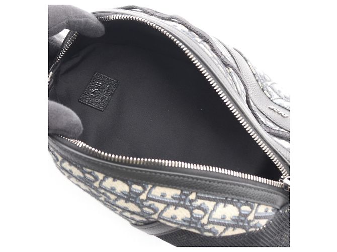 Borsa a vita/corpo/mano Scarab Oblique Christian Dior Nero Beige Blu navy - vista 3