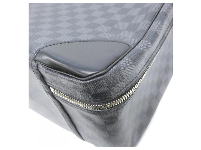 Borsa Louis Vuitton Damier Graphite Sirius Marrone - vista 2