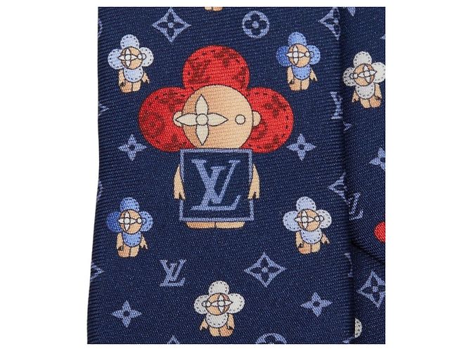 Cravatta So Vivienne Louis Vuitton Blu Multicolore Setà Uomo LOUIS VUITTON - vista 2