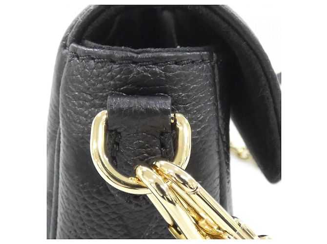 Borsa a Spalla Louis Vuitton Monogram Empreinte Wallet on Chain Ivy Nero - vista 4
